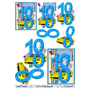 3D-kuva Vuosipäivä 18-vuotta 067087