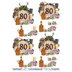 3D-kuva Vuosipäivä 80-vuotta 067860