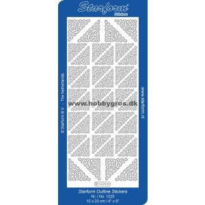 Ääriviivatarra Kulmat hopea 8717116027778