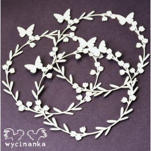 Pahvikuvio Kranssi 3 kpl. MPH7409