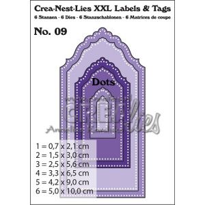 Crealies Crea-Nest-Lies XXL Labels & Tags CLLT 09