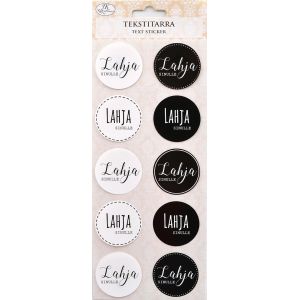 Tekstitarra Lahja sinulle mustavalko 6417715026364