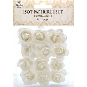 Isot paperiruusut valkoinen 6417715028221