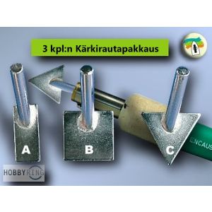 Lämpökynän kärkirauta 3kpl 4015880051475