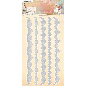 Studio Light Jenine's Mindful art collection Slimline borders dies 8713943133095