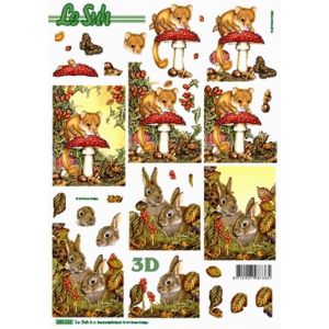 Stanssattu 3D-kuva Eläimet 8712927987365