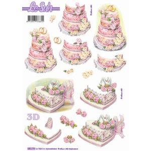 Stanssattu 3D-kuva Hääkakku 8712927136855