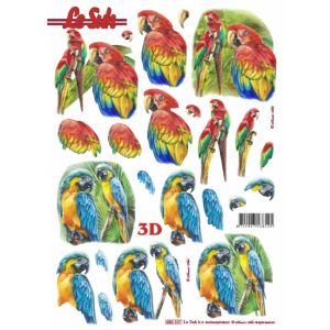 Stanssattu 3D-kuva Papukaijat 8712927138125