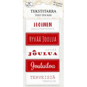 Tekstitarra Jouluntoivotukset Punainen 6417715088652