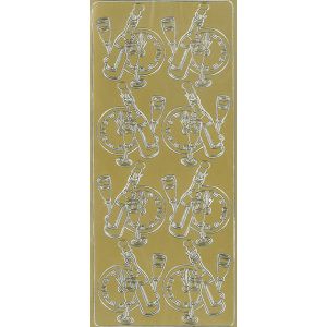 Ääriviivatarra Uusivuosi 6417715094134