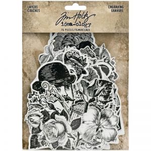 Tim Holtz idea-ology Engraving layers die-cut 040861941258