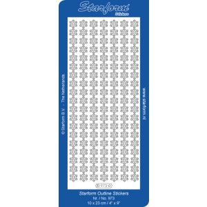 Äärriviivatarra Tähtinauhat valkoinen 8717116021141