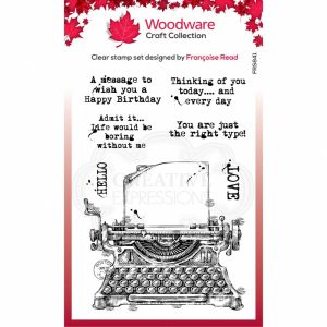 Woodware Craft Collection Vintage Typewriter 5055305961162