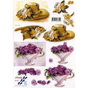 3D-kuva Hattu ja maljakko 8712927076540