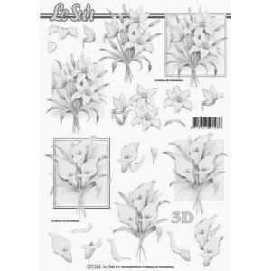 3D-kuva Harmaa Lilja 8712927991089