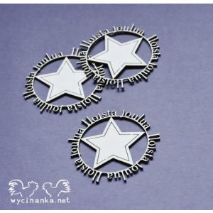 Pahvikuvio Iloista joulua 3 kpl. MPH7401