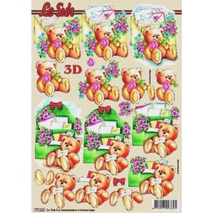 3D-kuva Kukkais-Nallet 712927993625