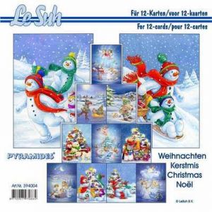 21x21cm 3D-Pyramidi kirja Lumiukot 8712927970664