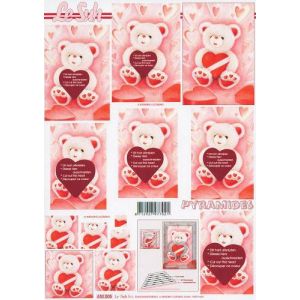 3D-Pyramidi SydänNalle 8712927977021