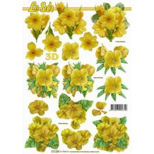 3D-kuva Keltaiset Orvokit 8712927992710