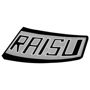 Raisu merkki 11x5 cm vanha harmaa Z19
