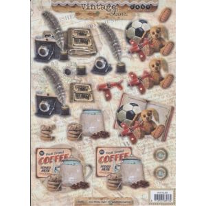 Stanssattu 3D-kuva Vintage 8713943089132