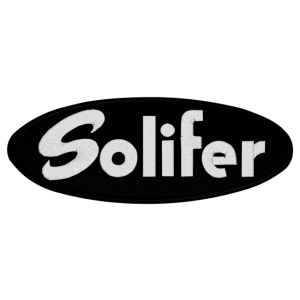 Solifer merkki musta 10x4 cm Z19