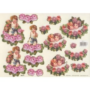 Stanssattu TBZ 3D-kuva Ruusuenkeli 6210015801132