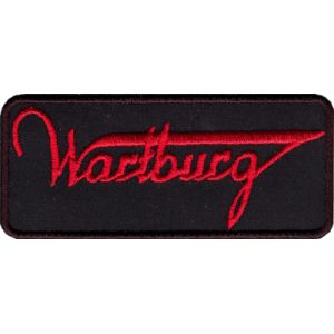 WARTBURG merkki puna musta10.5x4.5 1 Z19
